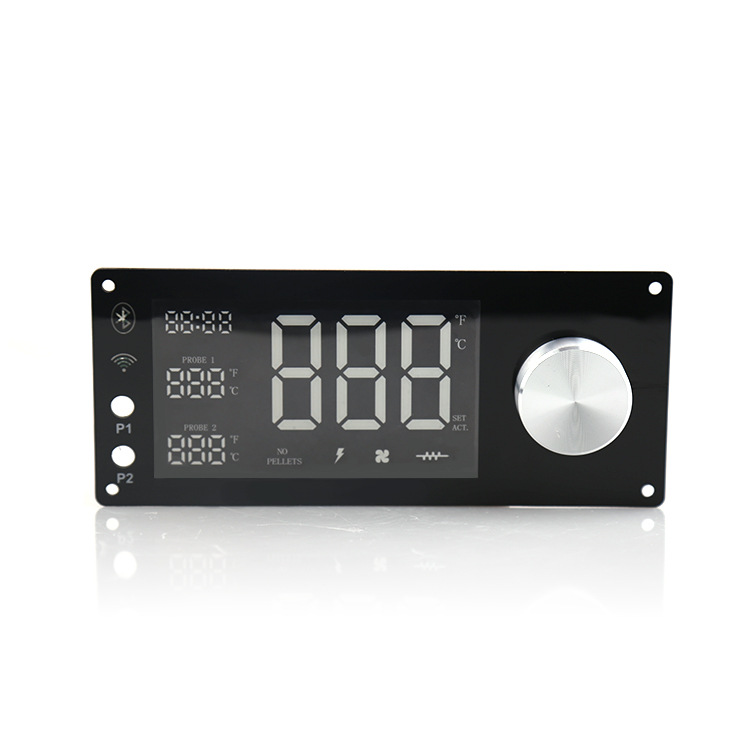 New Wood Pellet Oven Temperature Sensor Digital Controller Preset Bluetooth & WiFi Dual RTD One Button Control