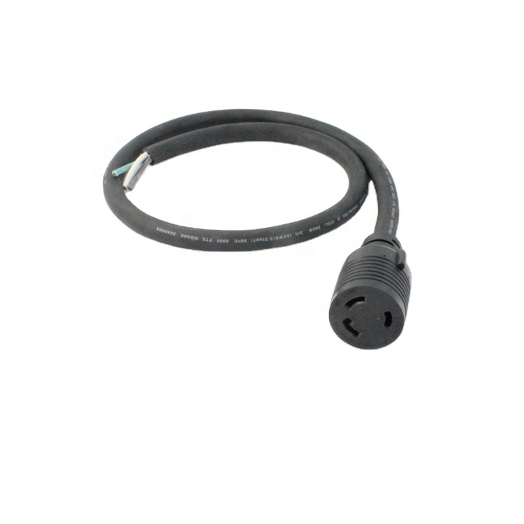 NEMA L6-30R 250V Power Cord 12 AWG Cable 3/C SOOW