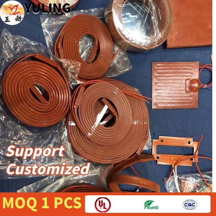 Flexible Electric Heating Strips Silicone Rubber Drum Heater