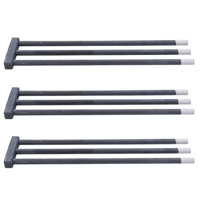 U W Shape Tubular Heating Element Silicon Carbide Heater Long Service Life Save Power