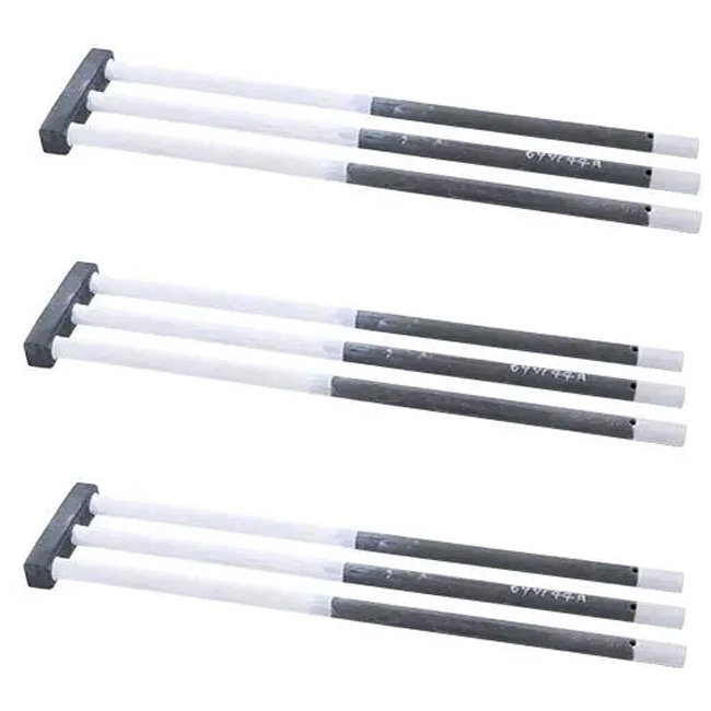 1625C W Type High Temperature Electric Silicon Carbide Rod High Density SiC Tubular Heating Elements For Furnace