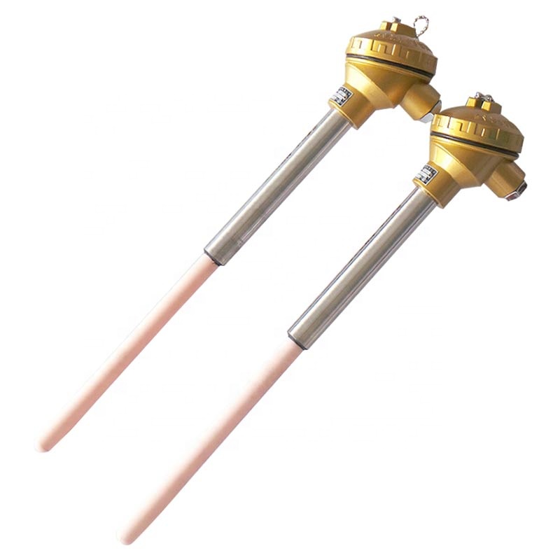 Temperature sensor S type Platinum rhodium thermocouple with 0.5mm thermocouple wire