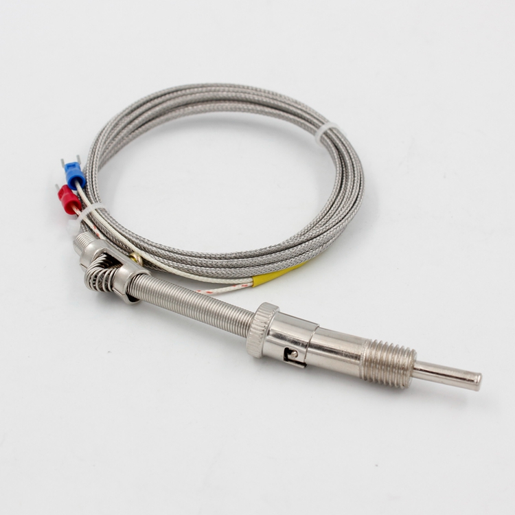 Thermocouple K Type, M6 Screw Fine Thread Type K Thermocouple Temperature  Sensor Wire 0-400 1M/2M/3M/4M/5M(2M)